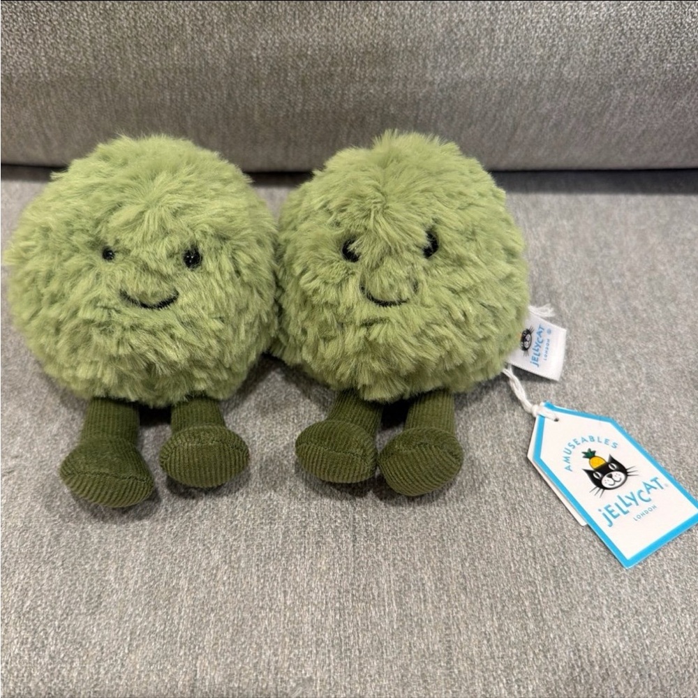 Jellycat Dot and Peggy Mushy Peas - AUTHENTIC - NEW WITH TAGS